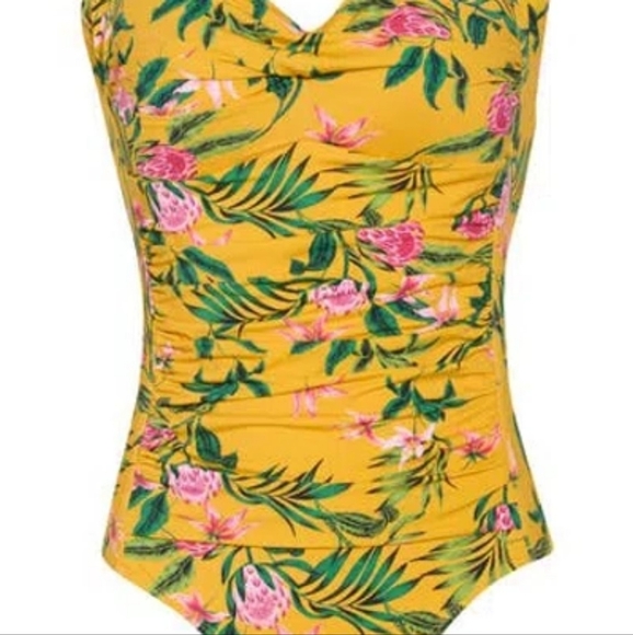 NWT ✨️ Nicole Miller Studio Bandeau One Piece Swimsuit Size S - Picture 5 of 9